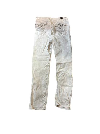 40479 - Earl White Jeans Size 10 Embellished Pockets |TBD|