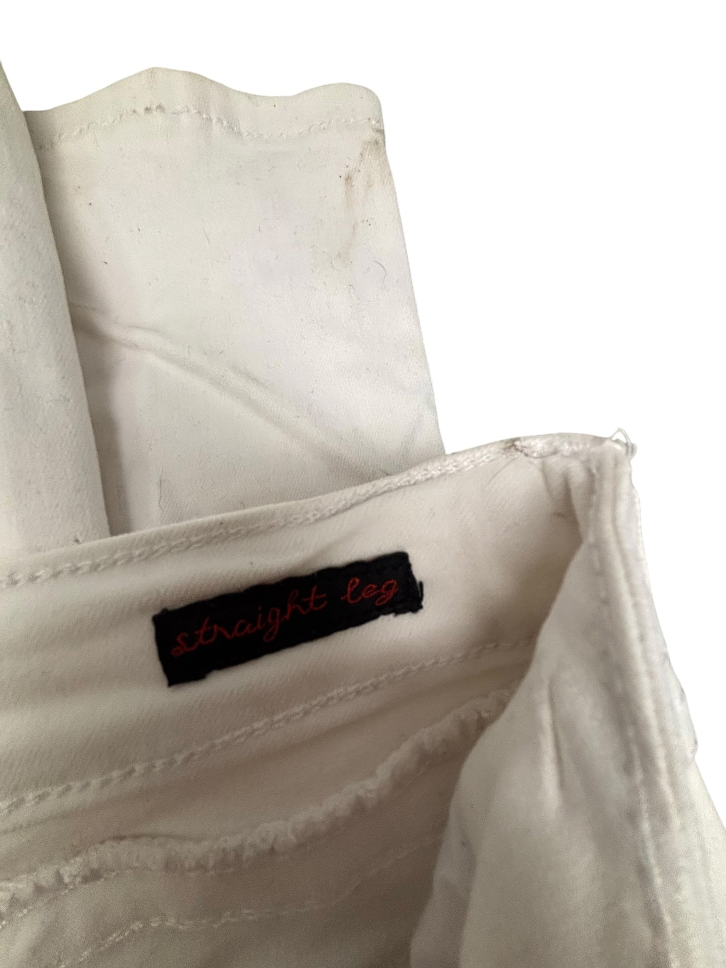 40479 - Earl White Jeans Size 10 Embellished Pockets |TBD|