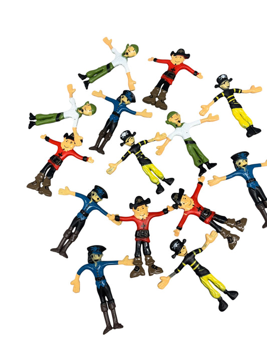 9258 - Set of Fourteen4" Bendable Pirate Action Figures |12-25|