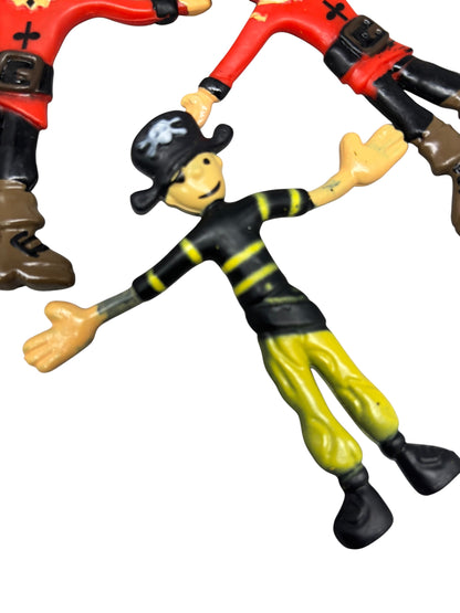 9258 - Set of Fourteen4" Bendable Pirate Action Figures |12-25|