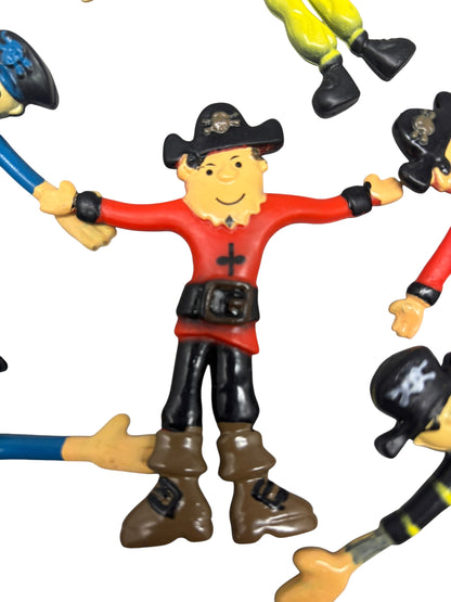 9258 - Set of Fourteen4" Bendable Pirate Action Figures |12-25|