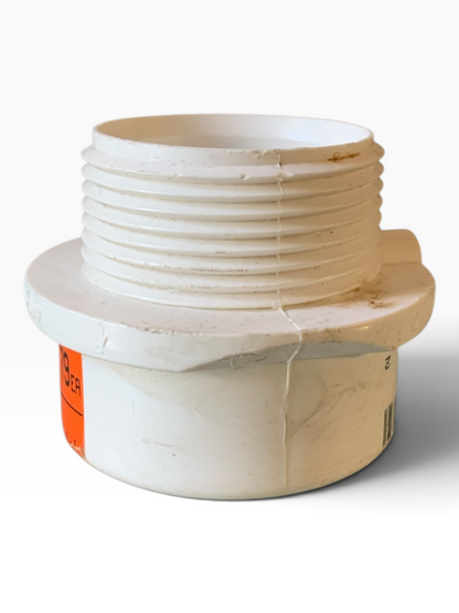 30651 - Set Of Two 1-1/2" X 1-1/4" PVC DWV Trap Adapter Spigot X MIP |TBD|