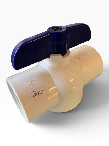 30645 - 2" PVC Ball Valve Sch40 FPT |TBD|
