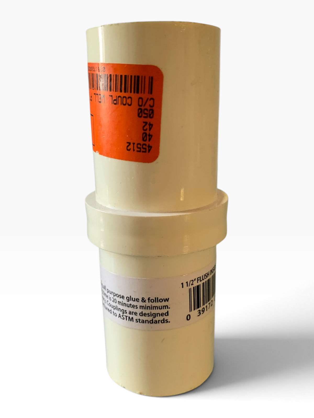 30644 - 1.5" Flush Inside Coupling PVC |<TBD>|