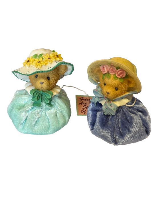 35523 - Set of Two Cherished Teddies 3" Bean Bag Bears |3-15|