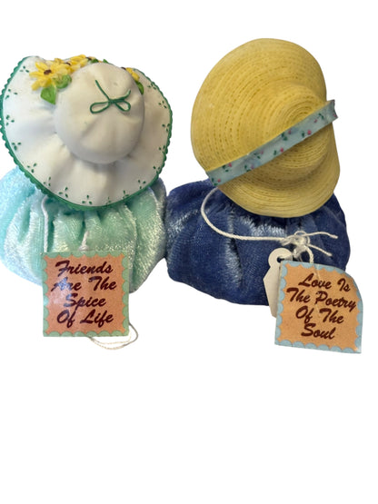 35523 - Set of Two Cherished Teddies 3" Bean Bag Bears |3-15|