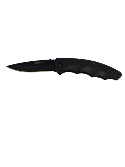 48317 - 7" Coast Black Carbon Blade Pocket Knife |81|