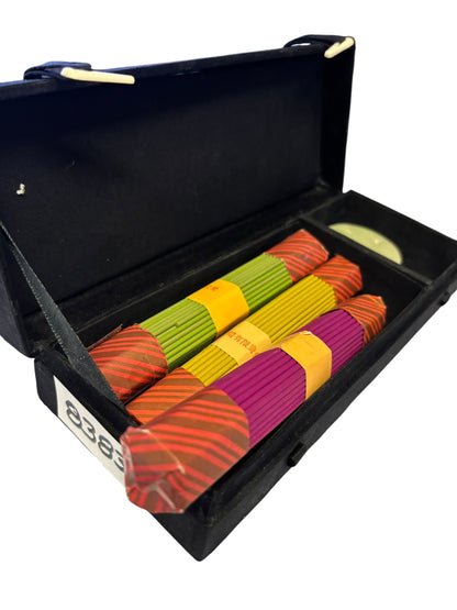 8383 - 9" Incense Set Black Rectangle |Scent 42|
