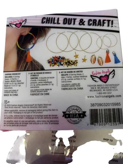 35145 - Chill Out and Craft Earrings, Bracelet, Scrunchie, Trinket Tray - Set of Four Kits |DVD-16|