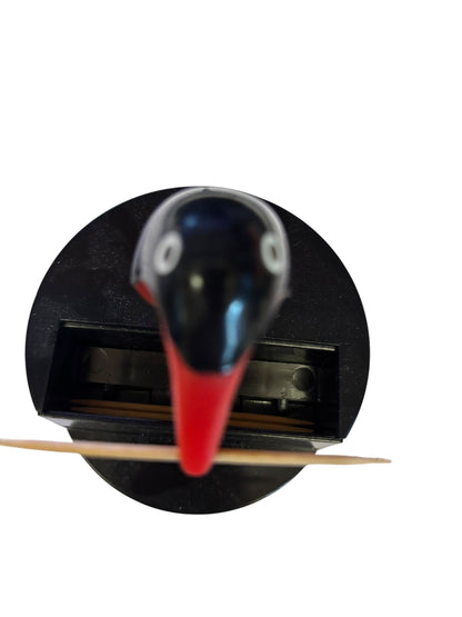 1020 - Vintage Plastic Pecking Woodpecker Bird Toothpick Dispenser - |TBD|
