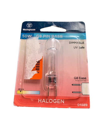 38631 - Set of Five 50W G8 Pin Base Halogen 2" |TBD|