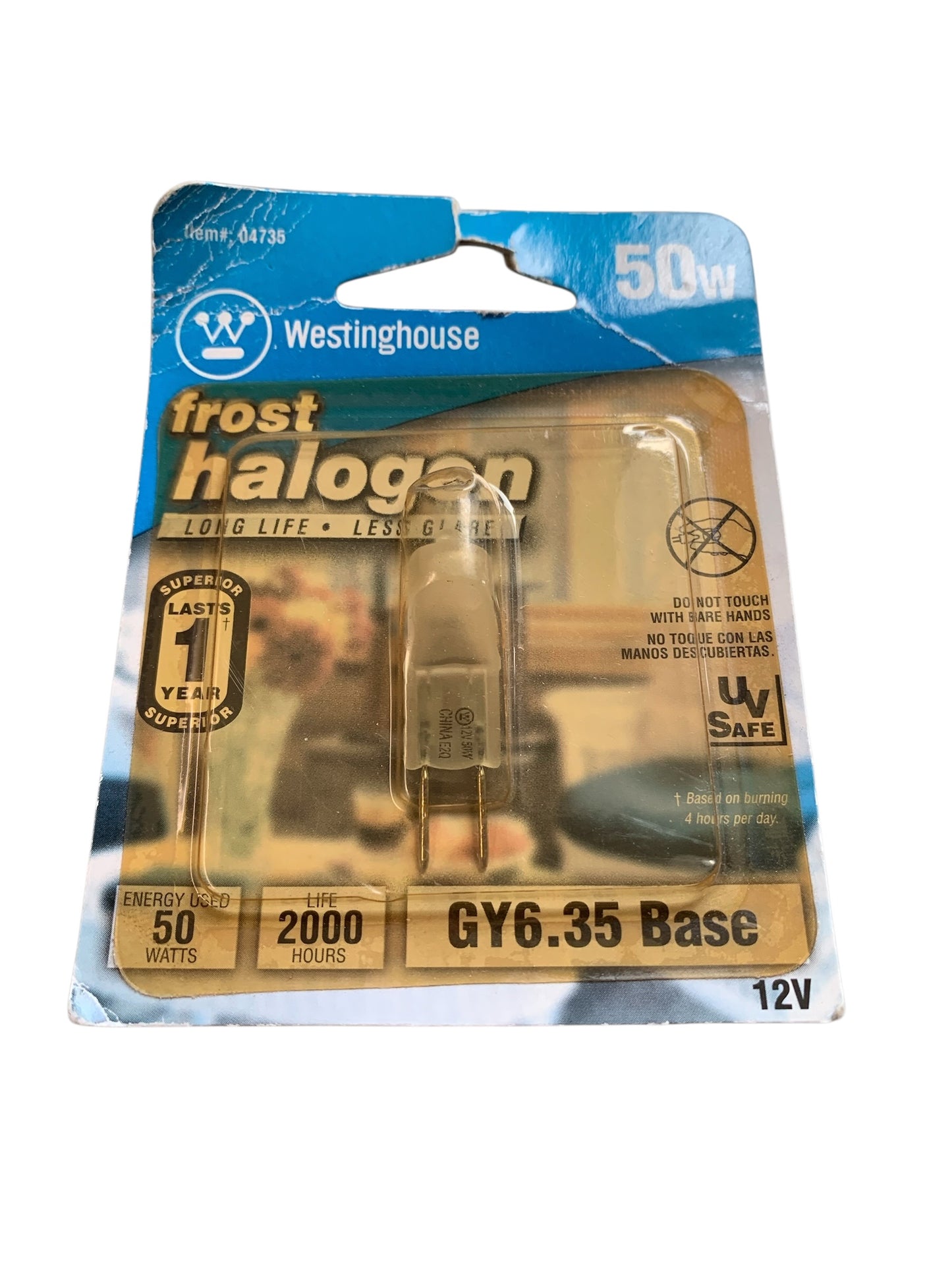 38633 - Set of Five Frost Halogen 50W Bulb 1.5" |TBD|