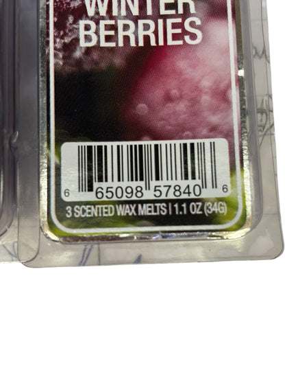 21903 - Iced Winter Berries Scented Wax Melts - 3 Pack (9 Melts Total) |Scent 34|