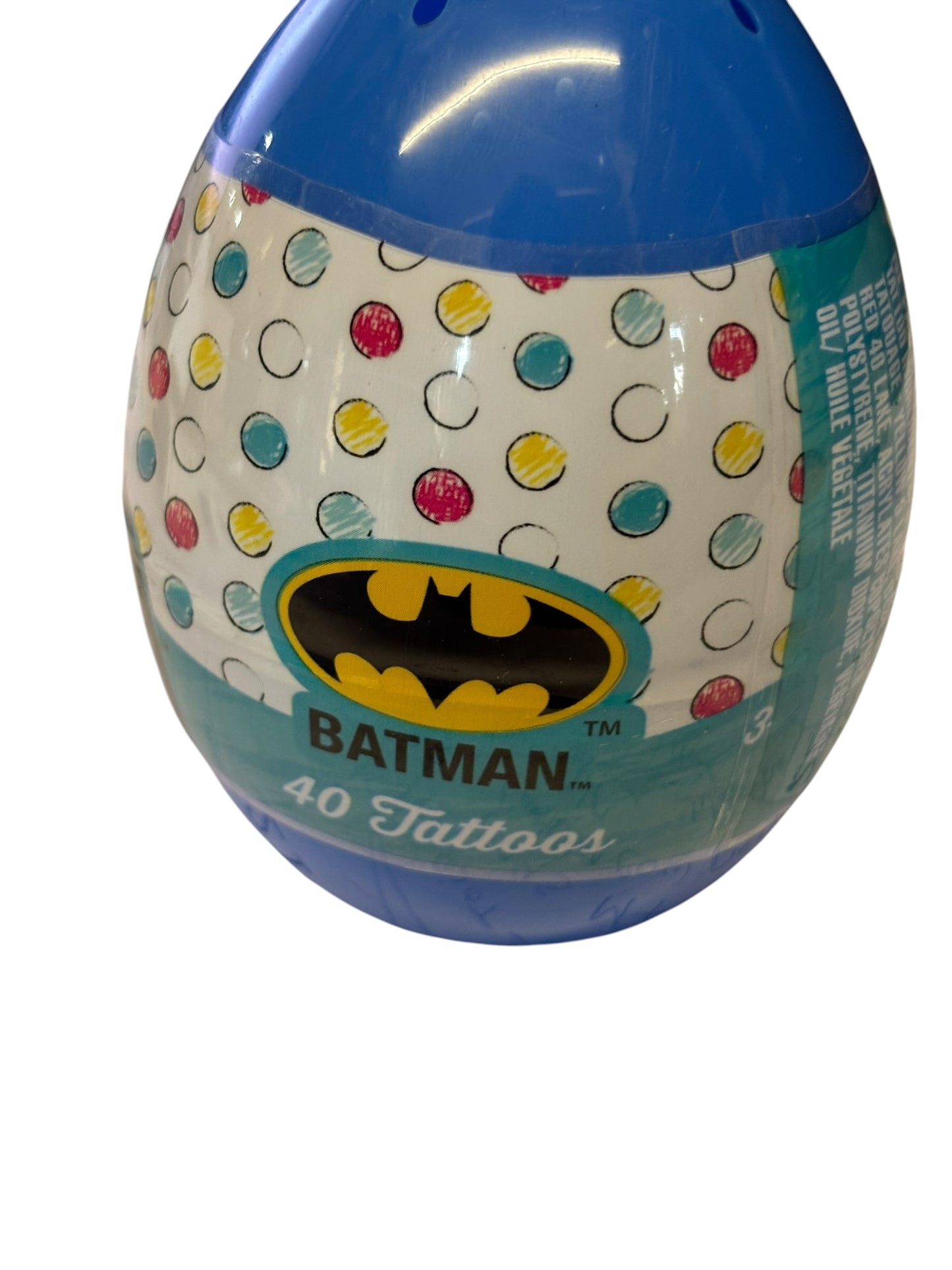 37344 - Batman DC Comics 40 Temporary Tattoos Egg |9-4|