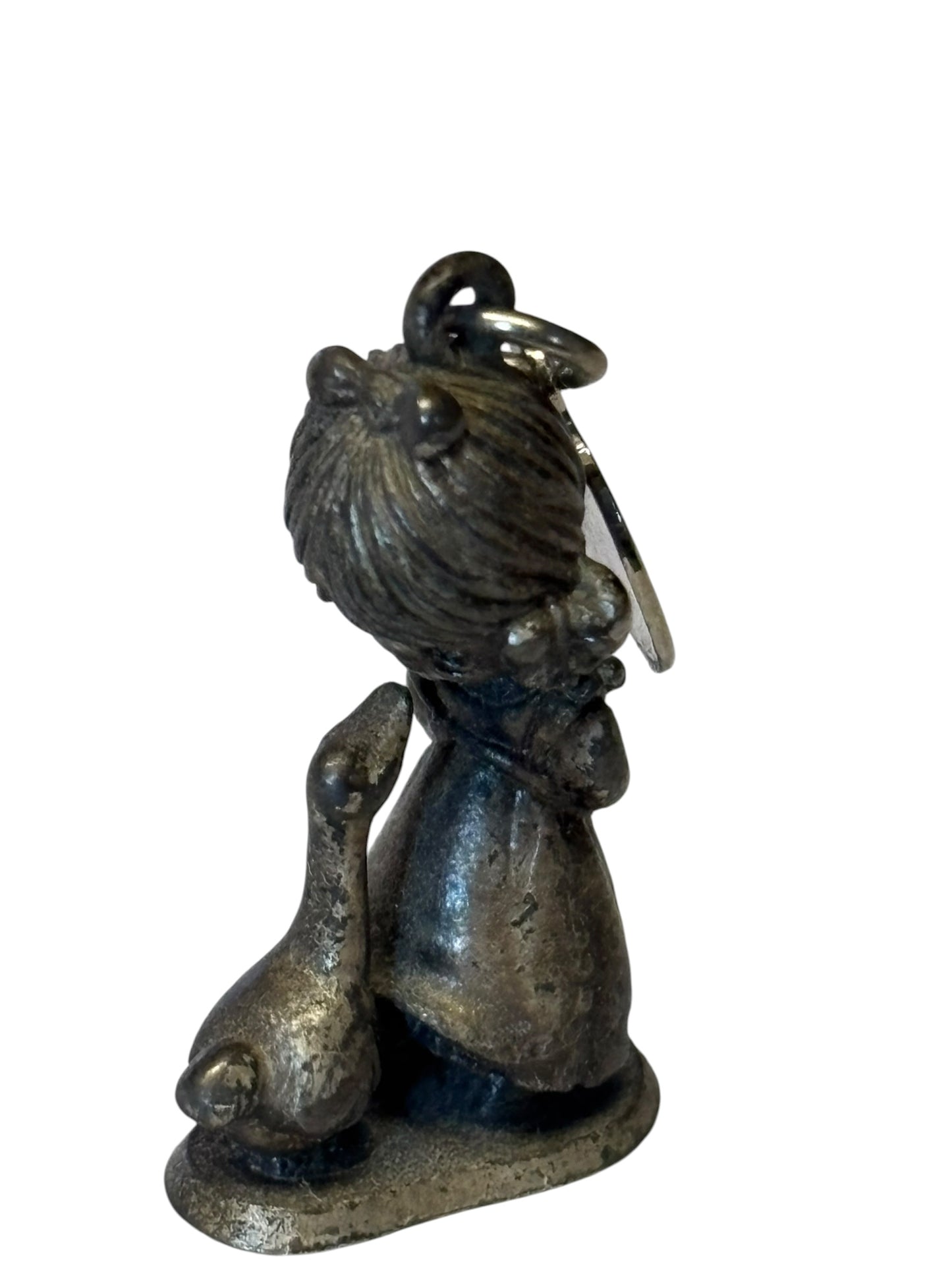 38407 - 1" Vintage Precious Moments Jonathan David Pewter Charm |1-2|