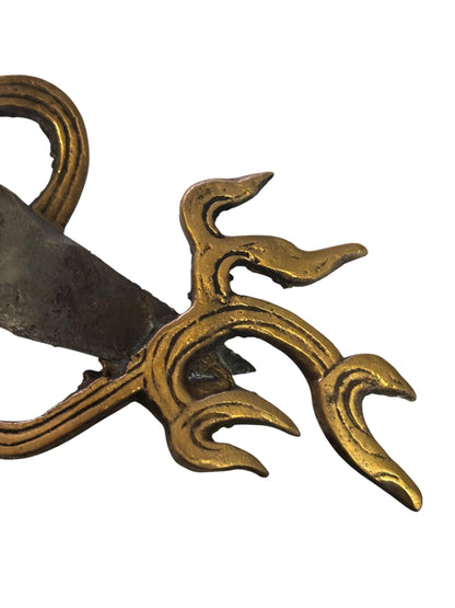 36146 - 15-Inch Exotic Tibetan Dagger Rustic Copper And Metal |113|