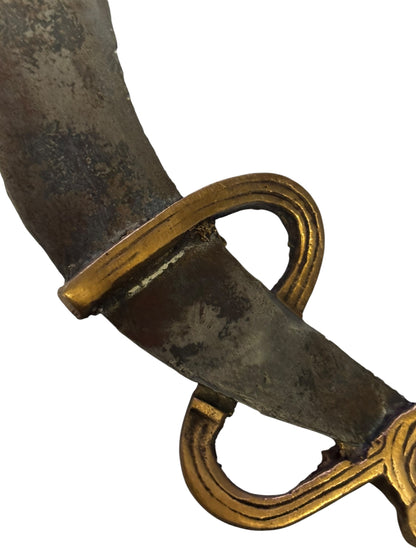 36146 - 15-Inch Exotic Tibetan Dagger Rustic Copper And Metal |113|