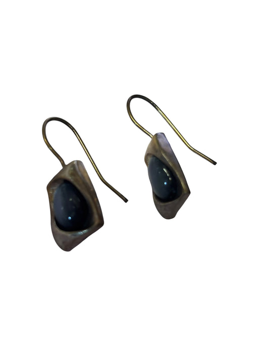 22740 - Light Blue Stone Sterling Silver French Earring |Clear-149|