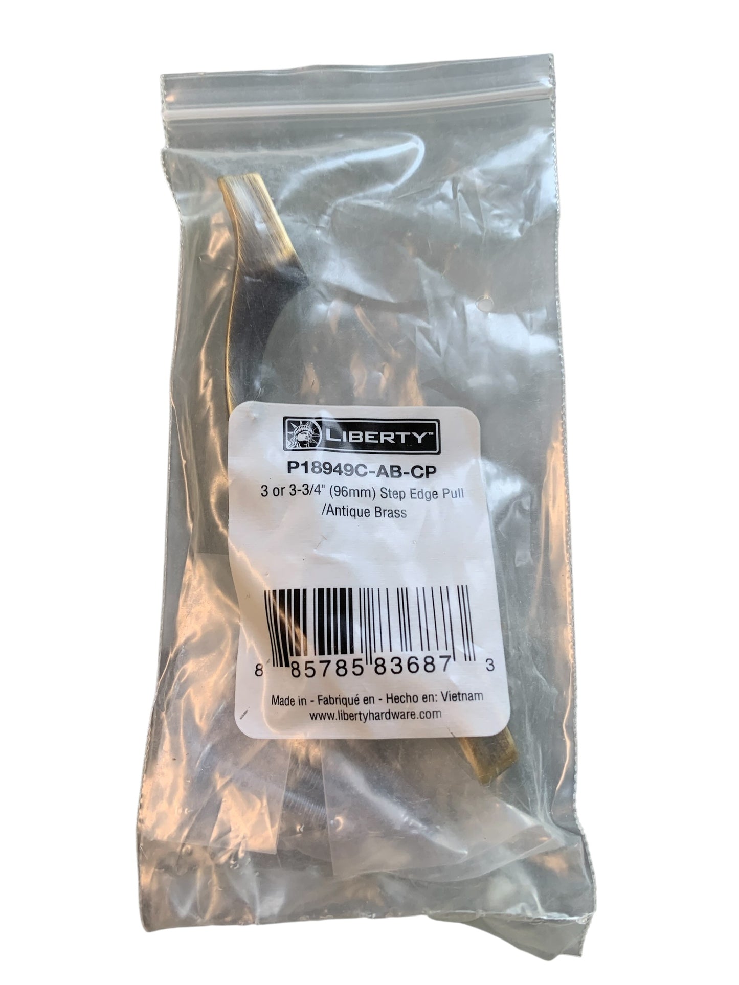 28760 - Two Pack 3" or 3-3/4 |96mm| Step Edge Pull Handle P18949C-AB-CP |11-12|