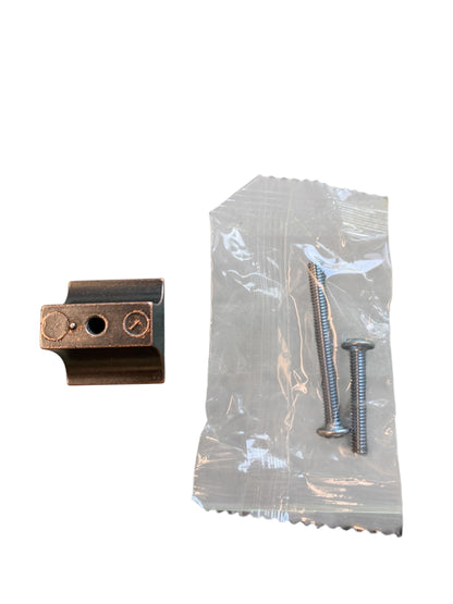 26974 -Set of Four Liberty Arias 1-3/32 in. (28mm) Statuary Bronze Square Cabinet Bronze Knob P33343C-STB-CP|11-12|