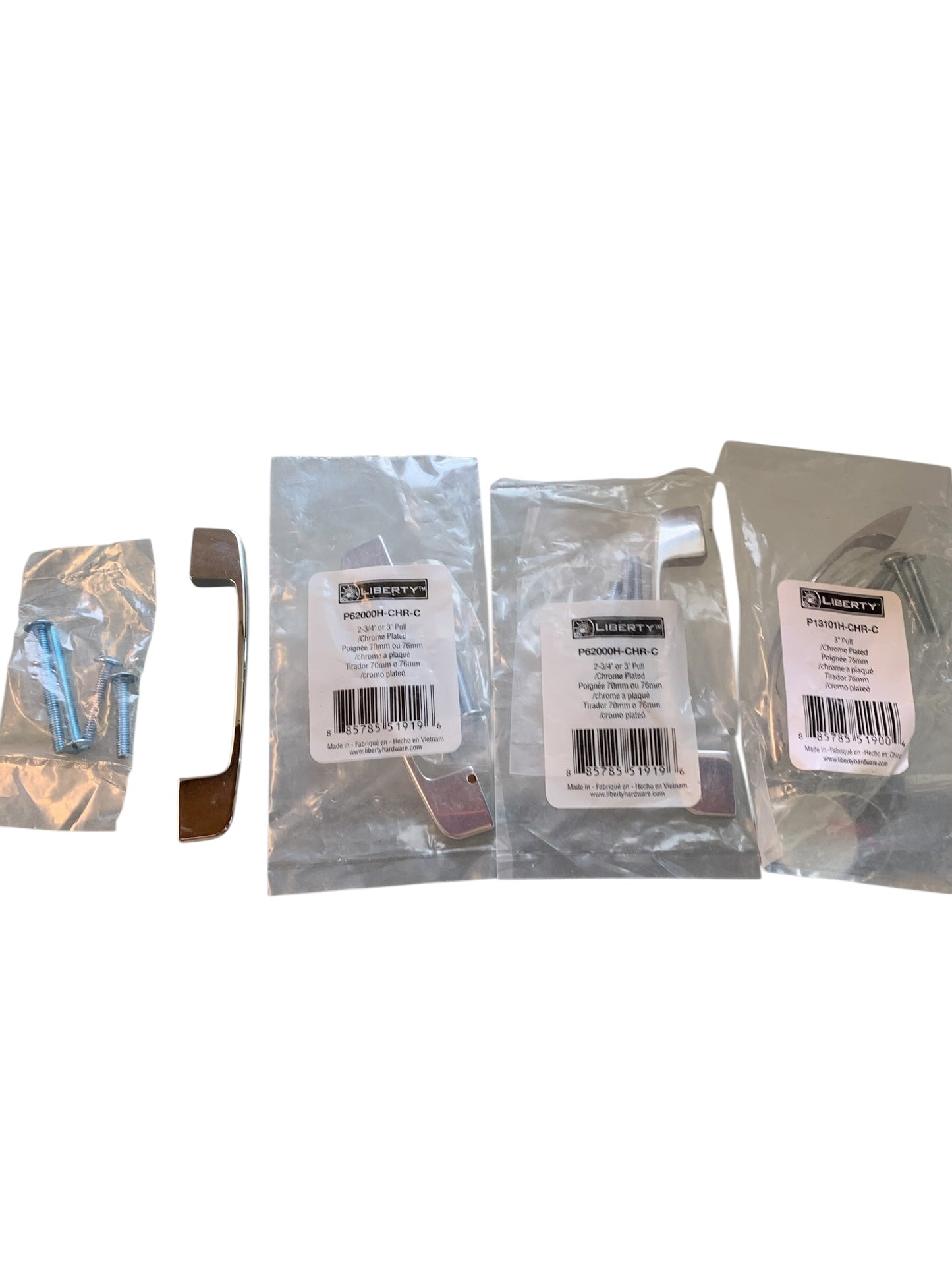 28778 - Four Pack 2-3/4" or 3" Chrome Plated Pull Handle PN0293H-SN-C |TBD|