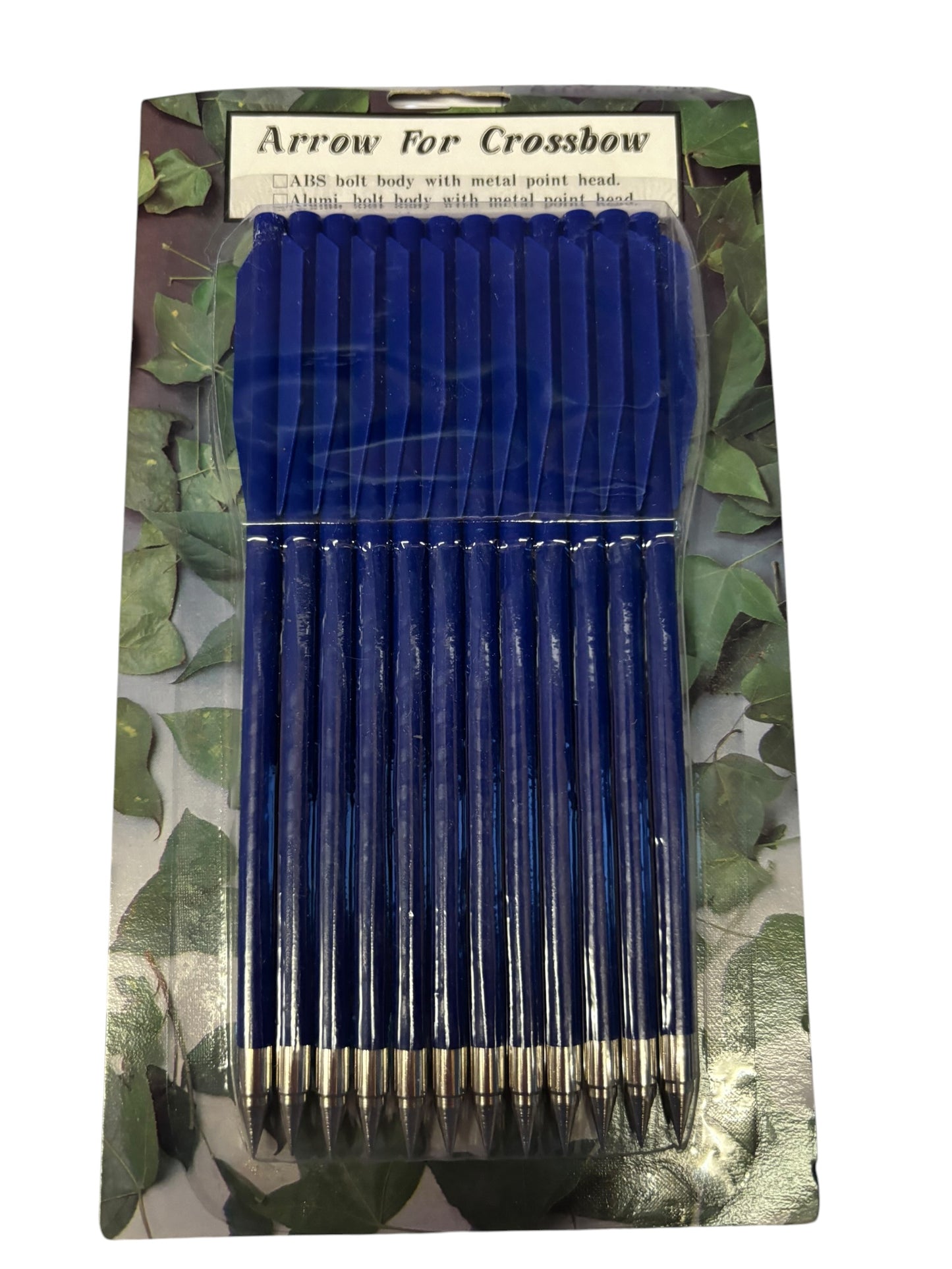 17987 - 7" Blue Crossbow Arrows 12pk Plastic With Metal Tip |77|