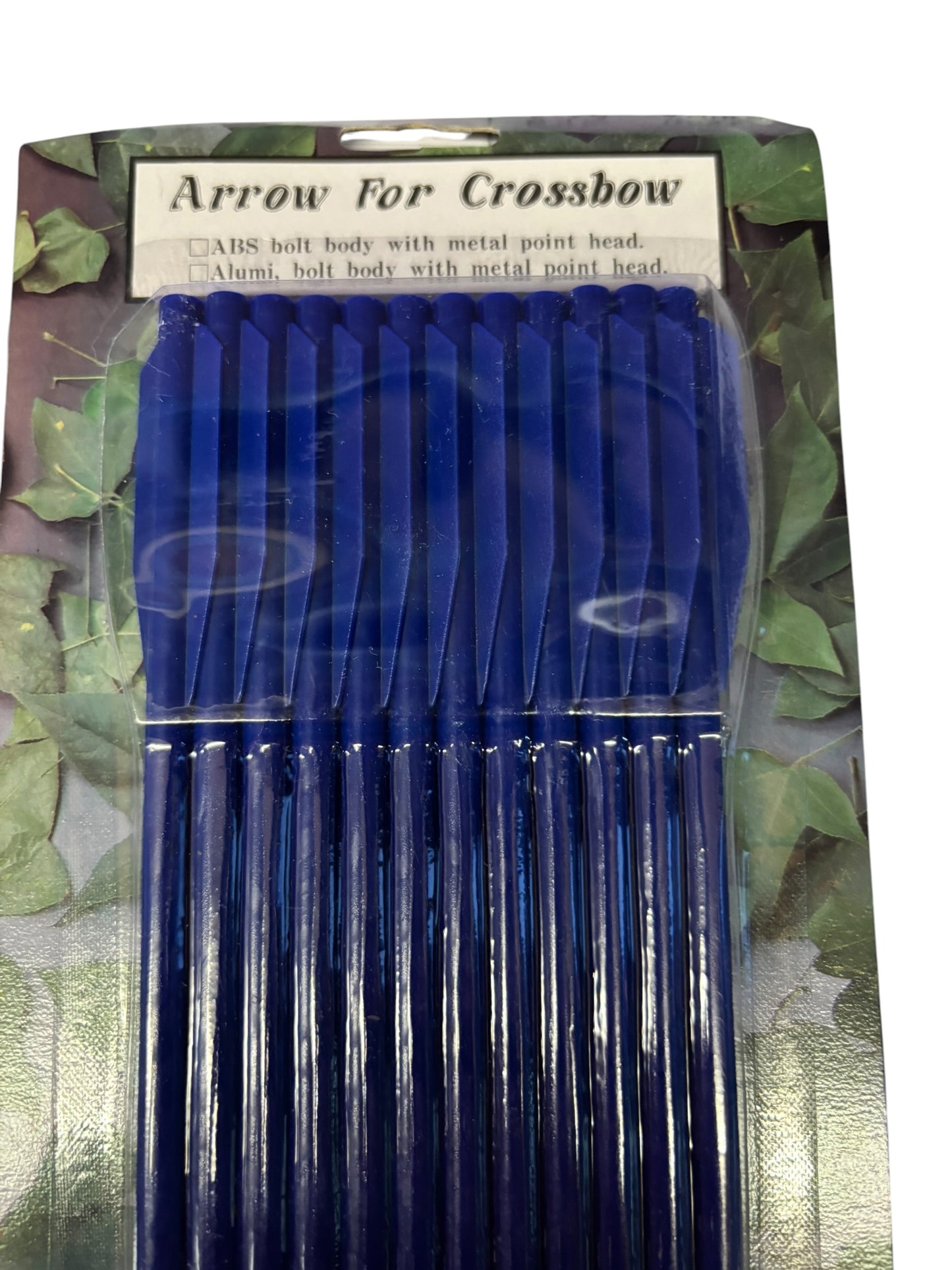17987 - 7" Blue Crossbow Arrows 12pk Plastic With Metal Tip |77|