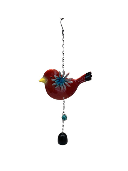 25143 - Red Bird Wind Bell Windchime 14" |G-11|