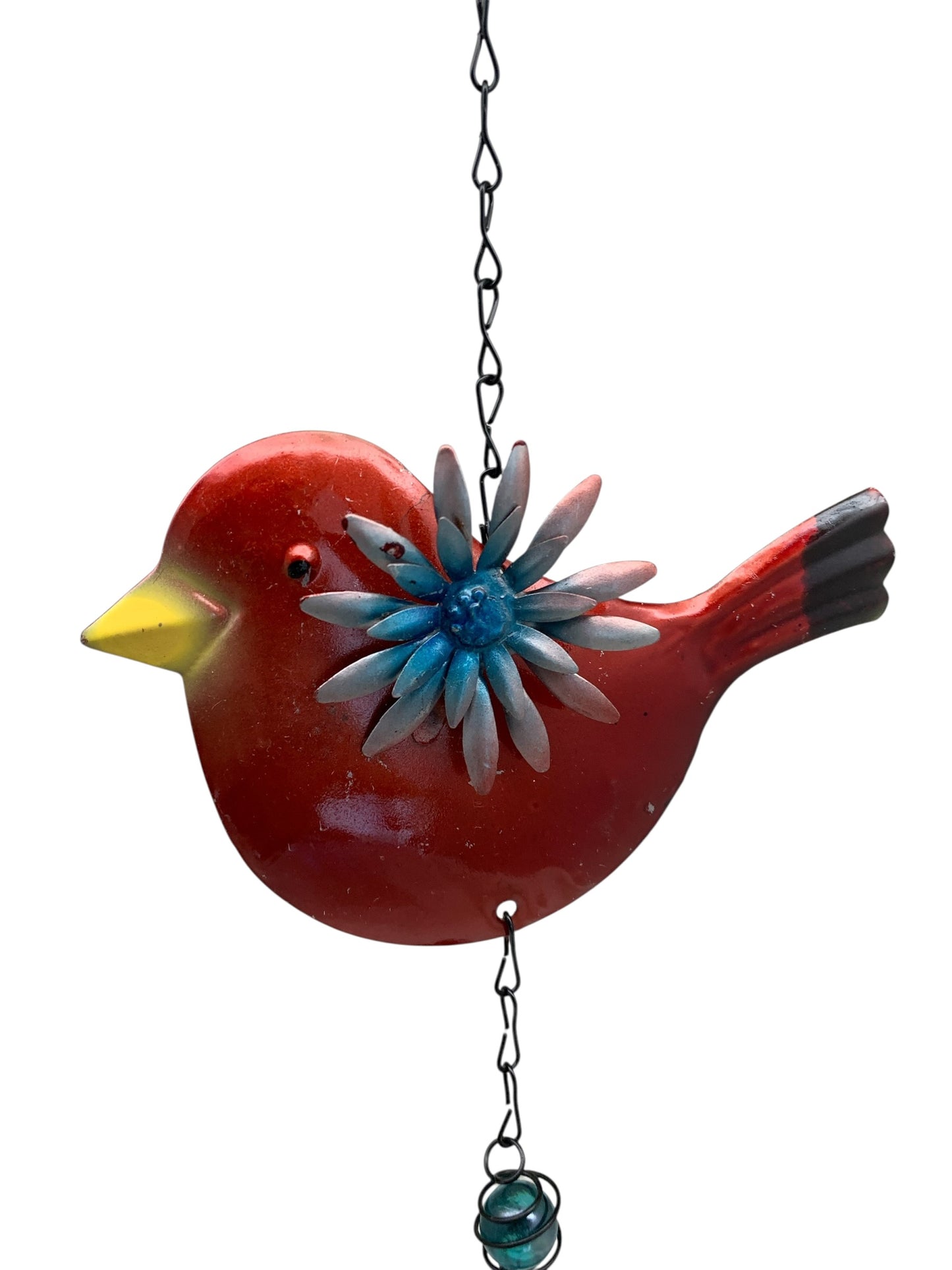 25143 - Red Bird Wind Bell Windchime 14" |G-11|