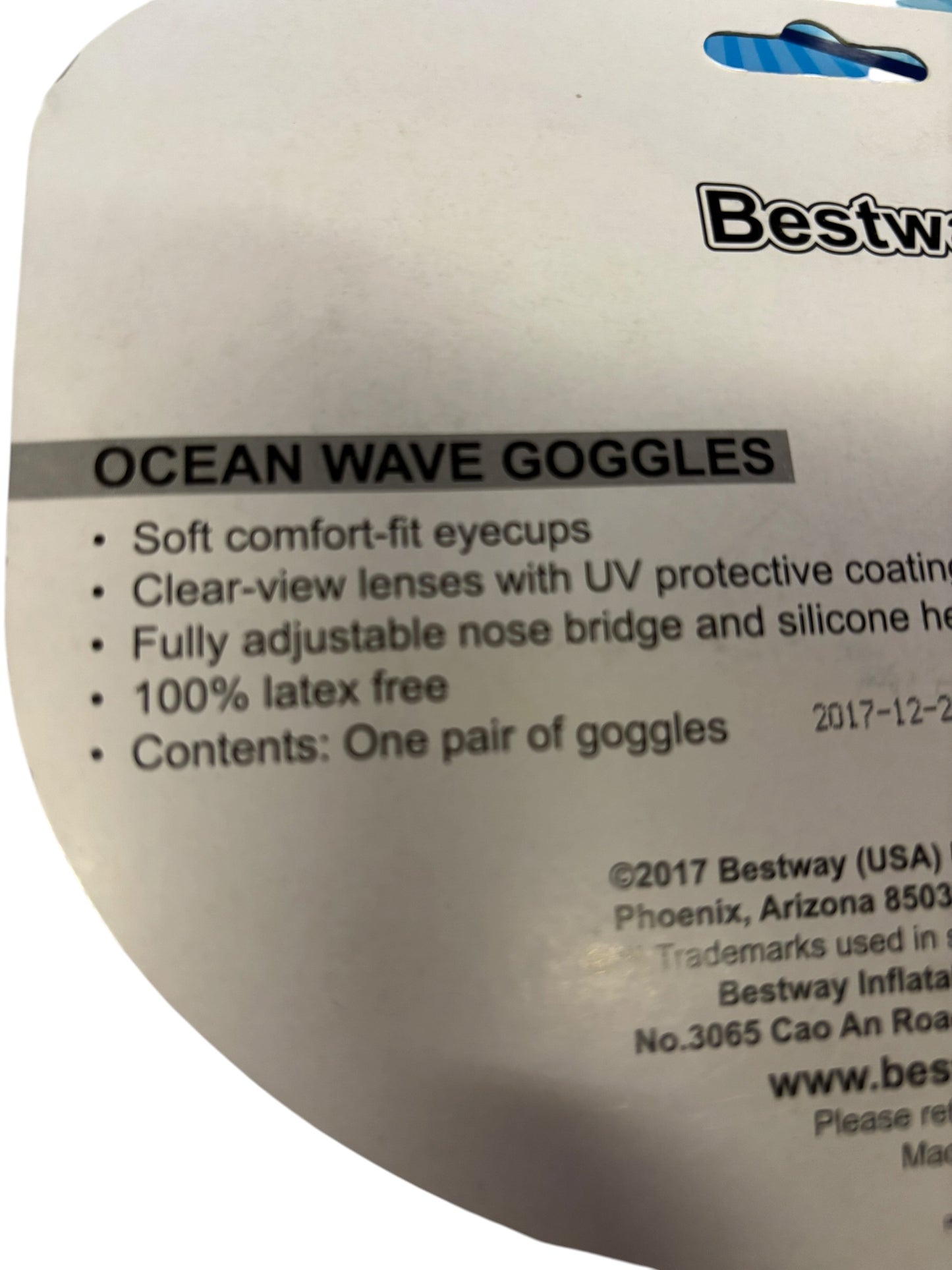4039 - Set of 2 Bestway Ocean Wave Goggles Grey Age 7 Plus |TBD|