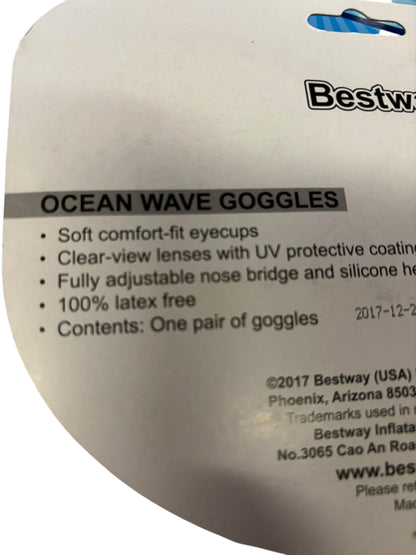 4039 - Set of 2 Bestway Ocean Wave Goggles Grey Age 7 Plus |TBD|