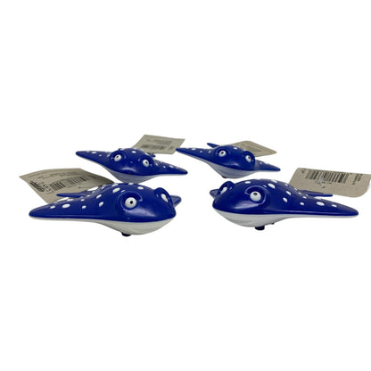 23837 - Set of Four Wind Up Swimming 4" Sea Animal Manta Ray |TBD|