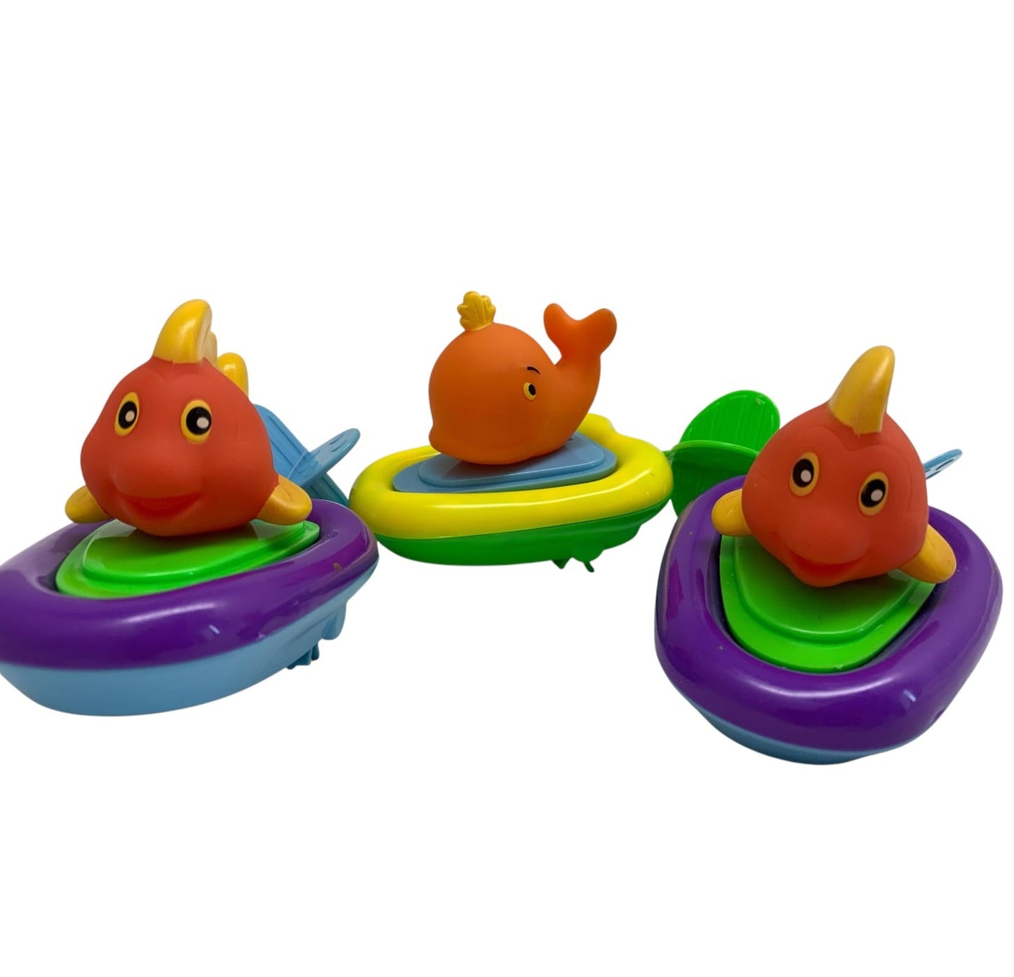 24011 - Set of Three-Two Fish and a Whale Bath Time 5" Wind Up Swimming Toys |TBD|
