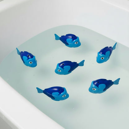 27333 - Set of Six Wind Up Swimming 5" Blue Tang Fish Toy 23840 |TBD|