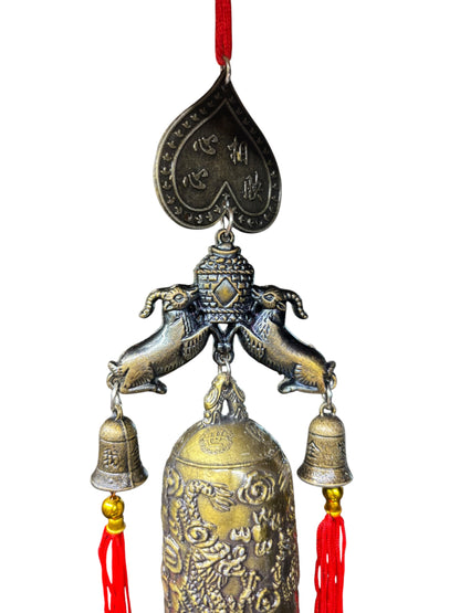 5593 - 15" Double Ram Heart Bell Hanger |13-22|