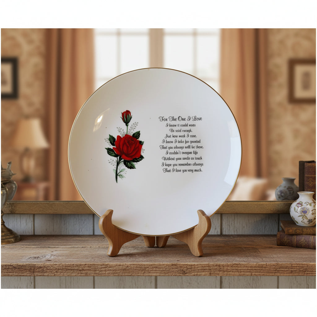 31578 - Romantic 8" Keepsake Plate – "For The One I Love" |TBD|