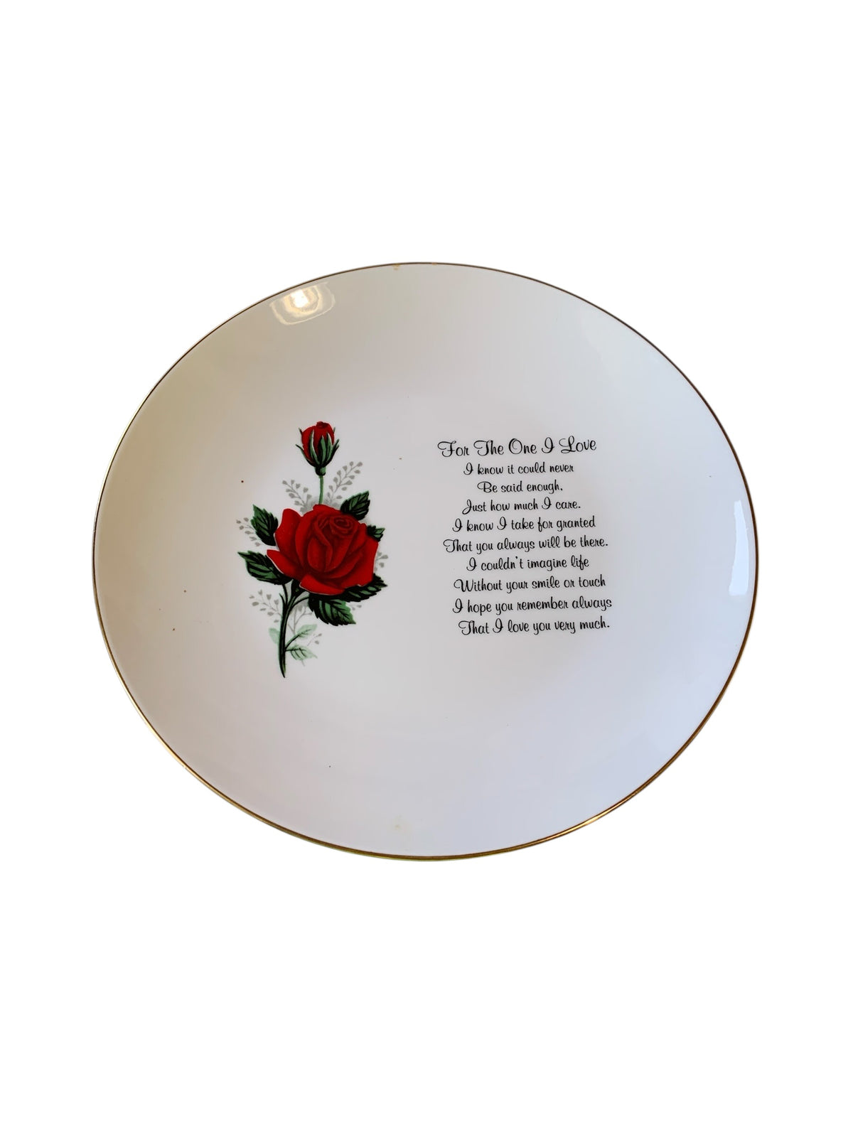 31578 - Romantic 8" Keepsake Plate – "For The One I Love" |TBD|