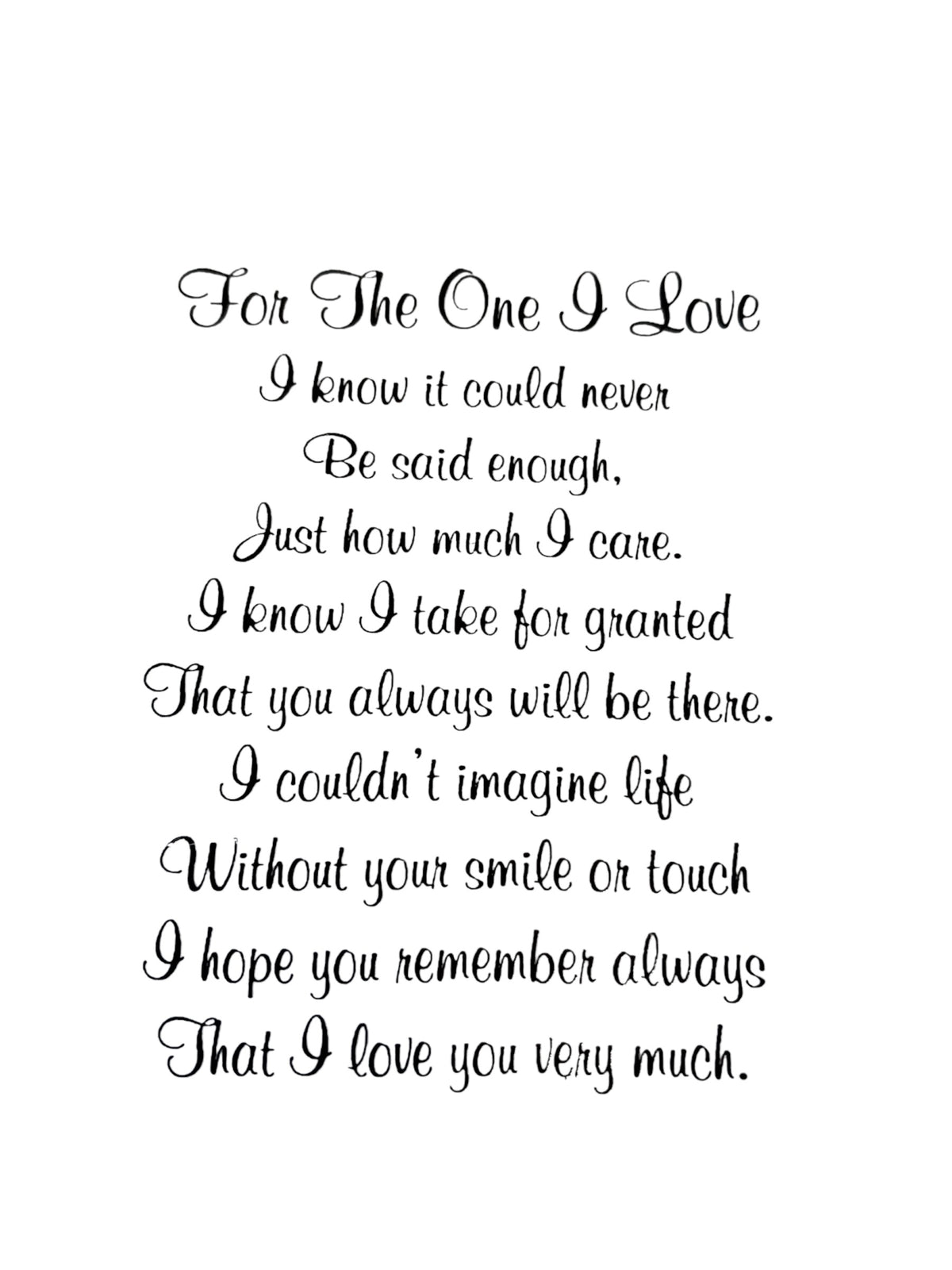 31578 - Romantic 8" Keepsake Plate – "For The One I Love" |TBD|
