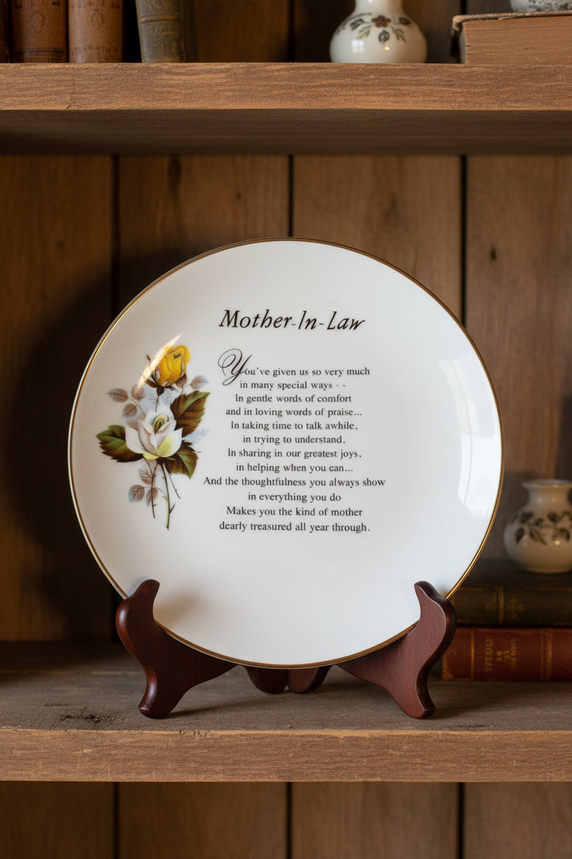 31579 -8" Mother-In-Law Floral Appreciation Plate|TBD|