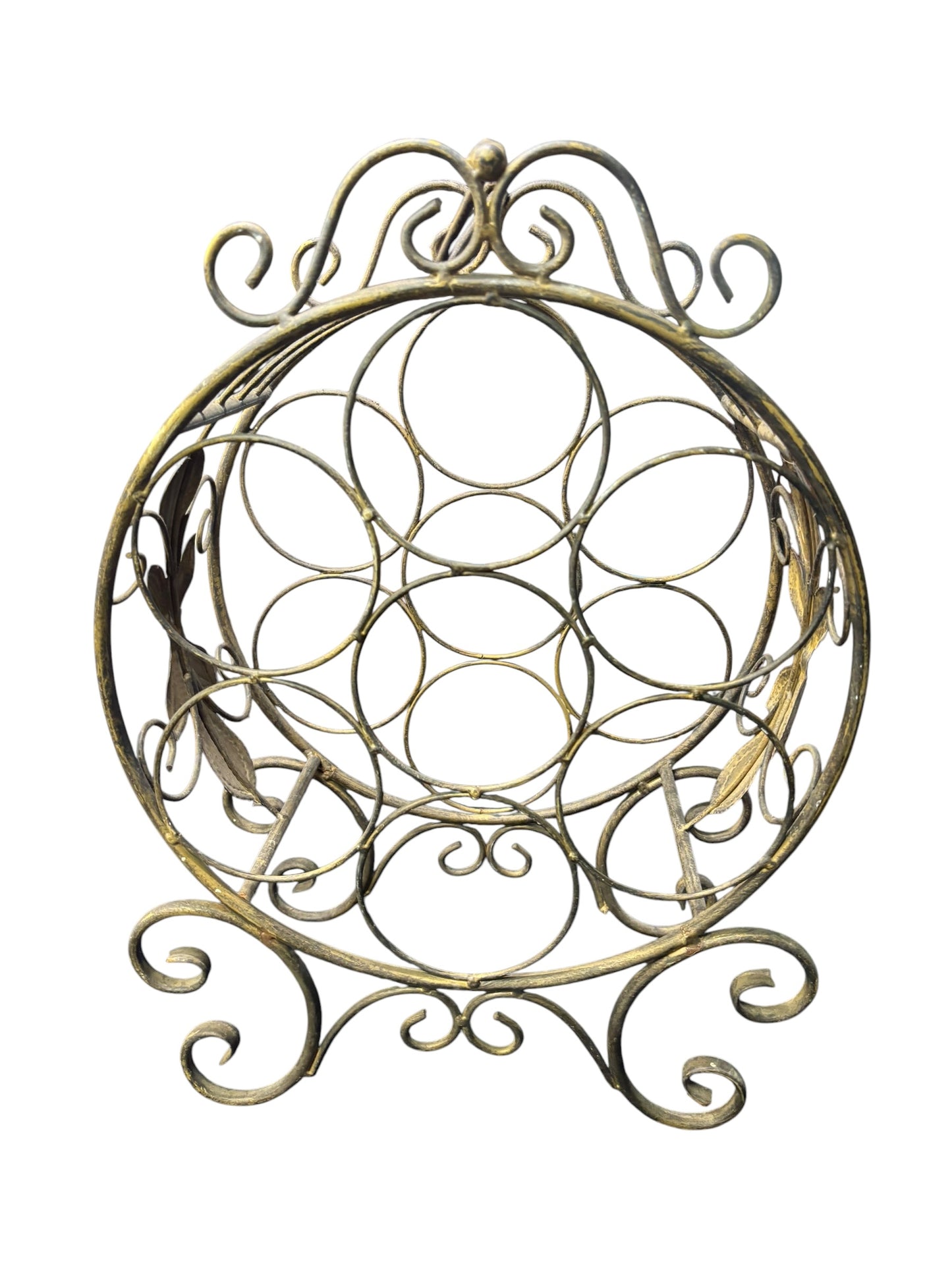 36699 - 19" Rustic 7 Bottle Metal Decorative Wine Holder |TBD|