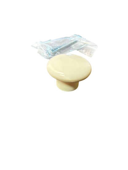 24777 - 5 Pack Round White Knob |11-12|