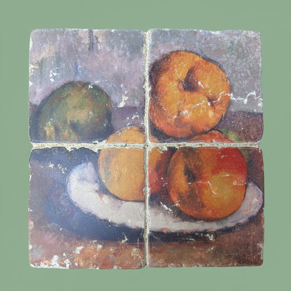 14690- Italian Fruit Tiles 7.5x7.5" Set of Four |12-25|