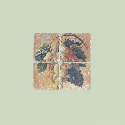 14690- Italian Fruit Tiles 7.5x7.5" Set of Four |12-25|