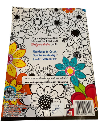 34345 -Designer Series Nature To Color Soft Cover 9" |8-3|