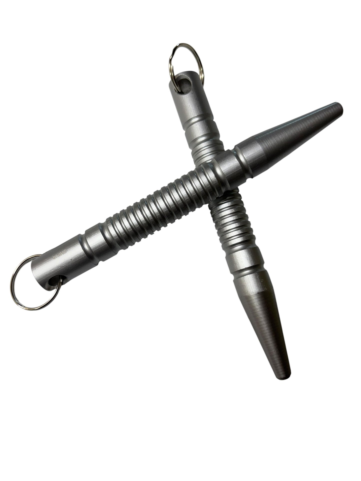 41900 -Set of Three 4" Silver Pointed Kubaton  |86|
