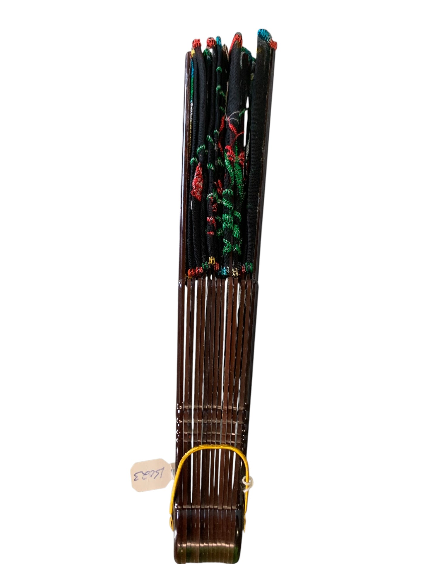 15023 - Green Embroidery Black Fan - |M-02| SENT FOR PIC 7/25 CC