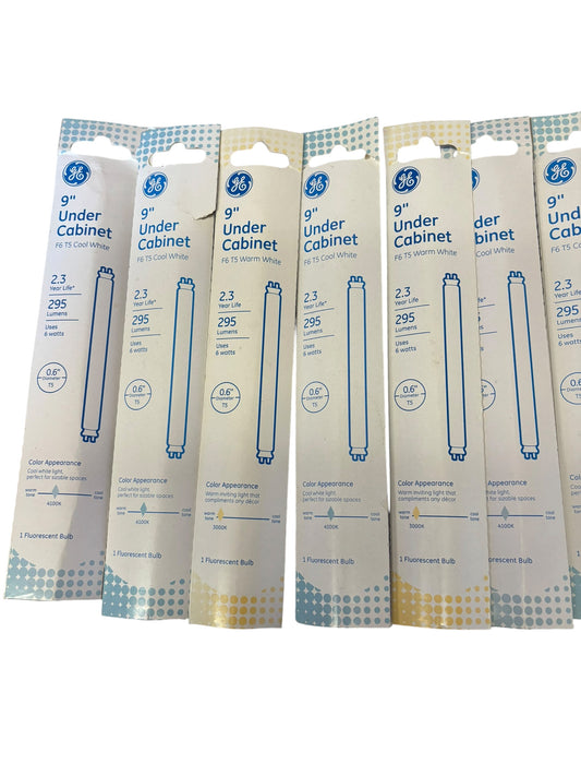 38627 - SET OF SEVEN  9" Under Cabinet F6T5 Cool White - |11-12|