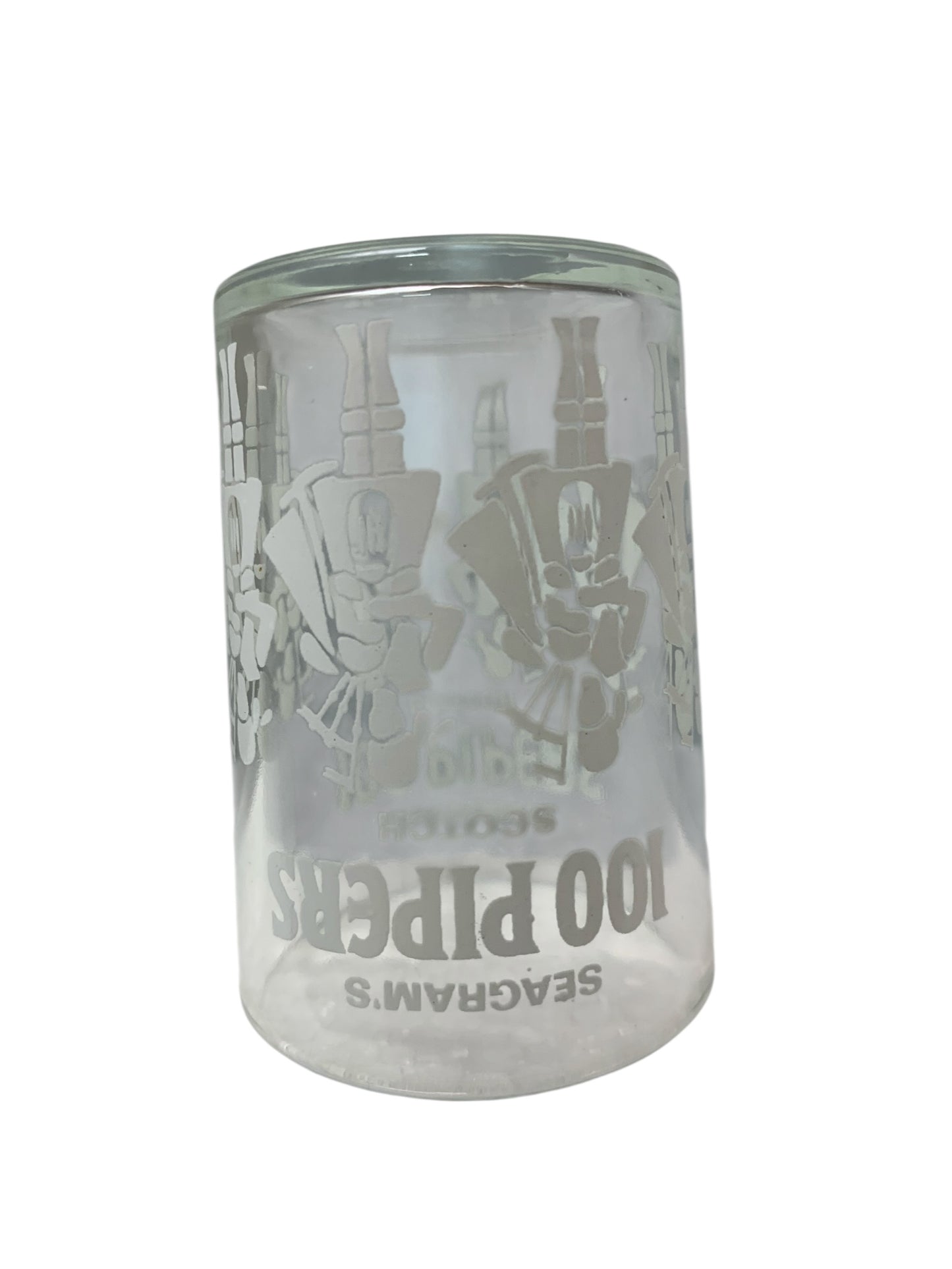 34281 - Seagram's 100 Pipers Shot 2.5 inch Glass |4-30|