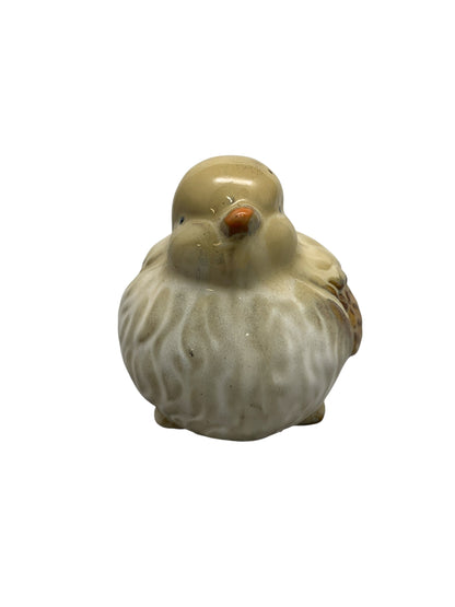 27616-4-Inch Fat Brown Ceramic Bird Figurine, Decorative Home Accent |  Z-61|