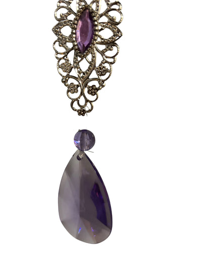 22504 - BUY ONE GET ONE FREE 12" Purple Butterfly Windcharm |G-8|
